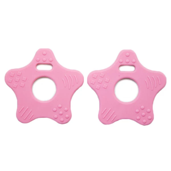 Go Handmade Stern-Beißringe 22 Babyrosa