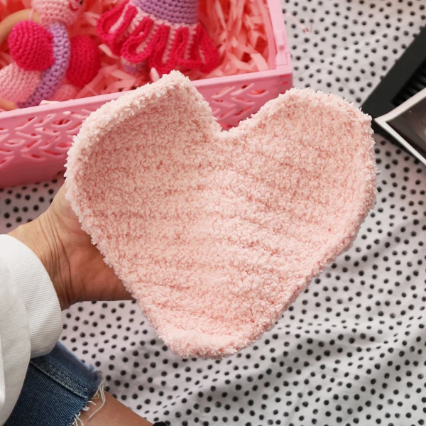 Häkelanleitung für ein Kuscheltuch „Herz“