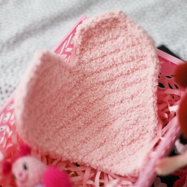 Häkelanleitung für ein Kuscheltuch „Herz“