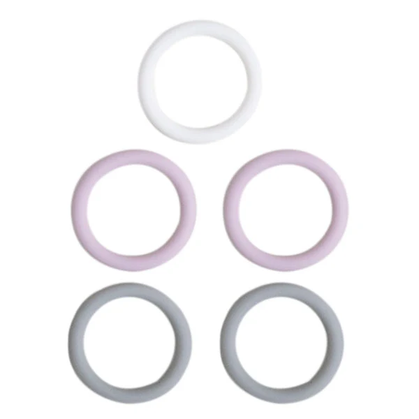 Go Handmade Silikonringe, 5er-Set, 02 Lavender Mix