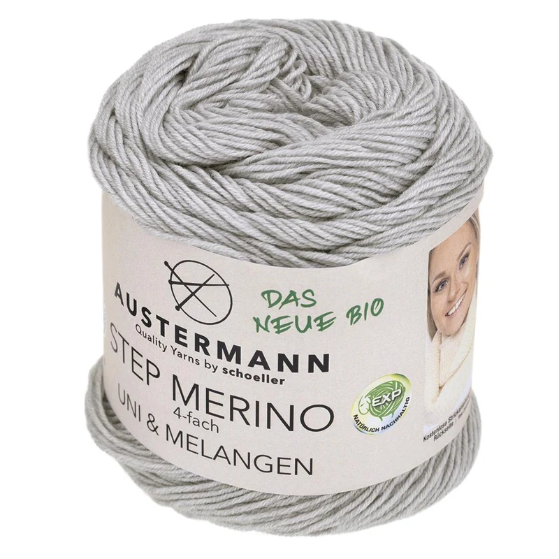 Gots Step Merino 4 Exp Uni | 400 M - 100 G | 1001 - Hellgrau Melange