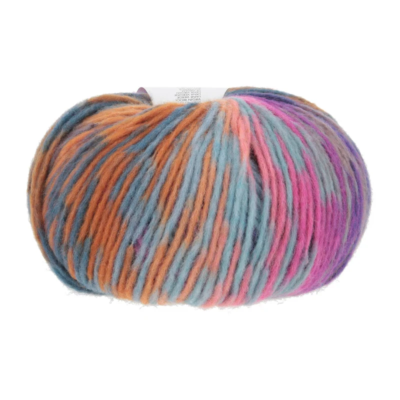 Lang Yarns Cloud Funky 0025 Knallrosa/Ozeanblau/Orange/Petrol