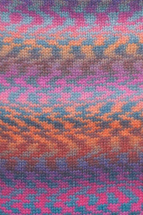 Lang Yarns Cloud Funky 0025 Knallrosa/Ozeanblau/Orange/Petrol