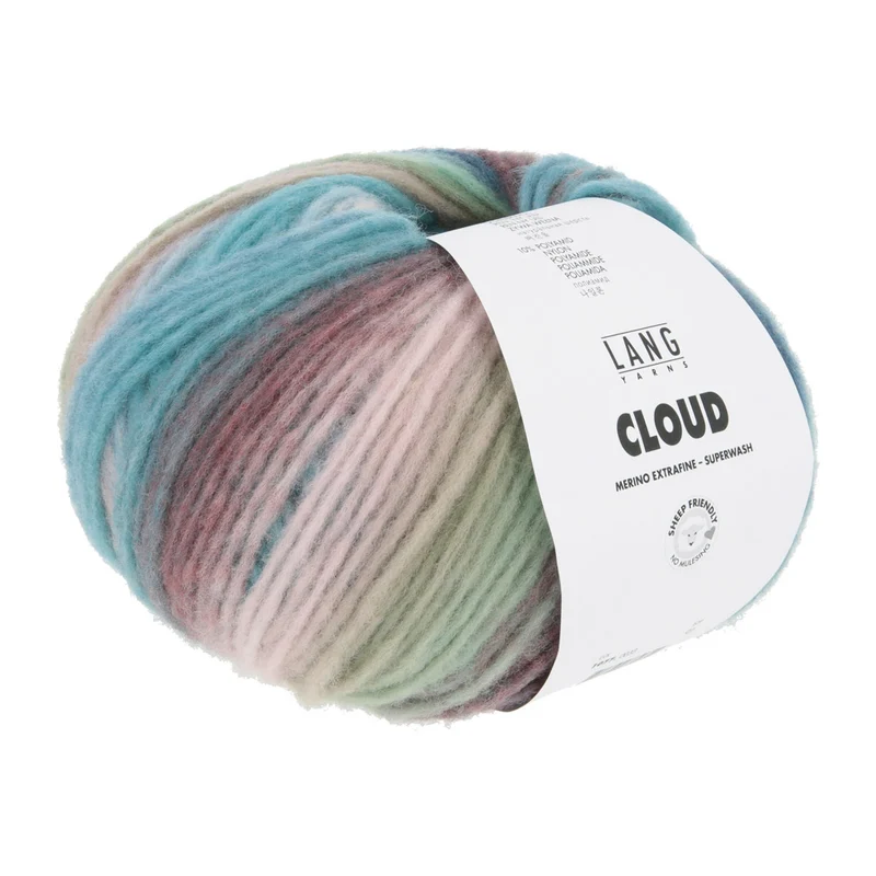 Lang Yarns Cloud 0033 Mint/Türkis/Braun/Eisblau