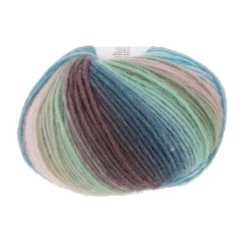 Lang Yarns Cloud 0033 Mint/Türkis/Braun/Eisblau