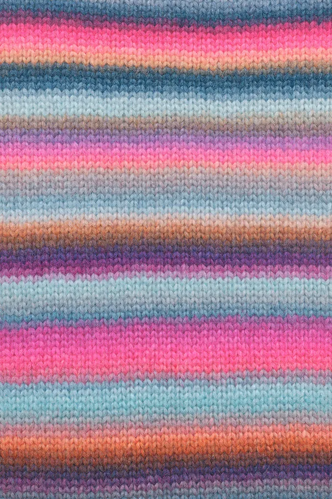 Lang Yarns Cloud 0032 Rosa/Eisblau/Petrol/Violett