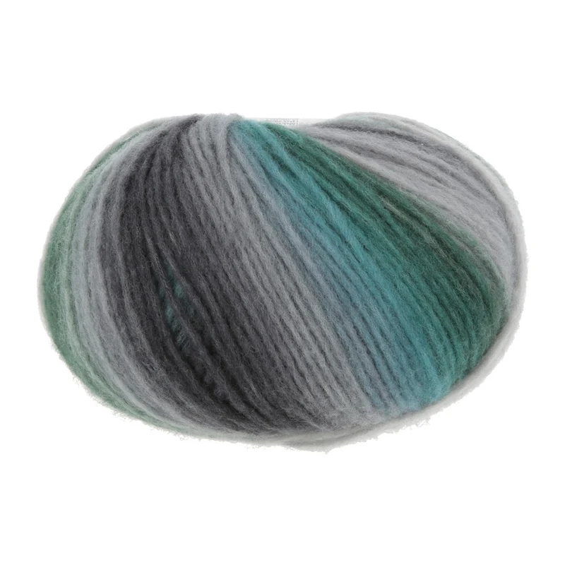 Lang Yarns Cloud 0030 Türkis/Grau/Schwarz/Grün