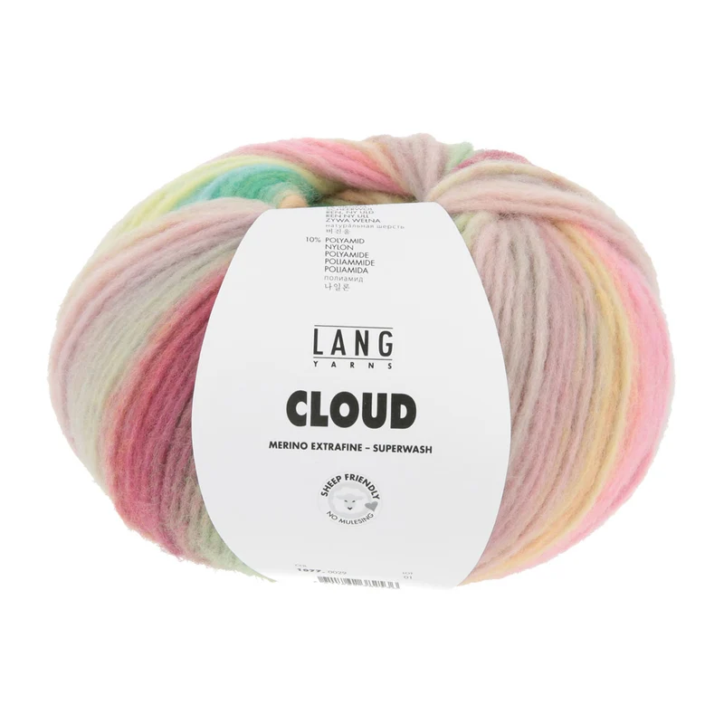Lang Yarns Cloud 0029 Gelb/Grün/Türkis/Rosa