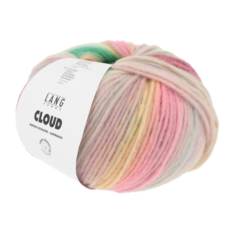 Lang Yarns Cloud 0029 Gelb/Grün/Türkis/Rosa