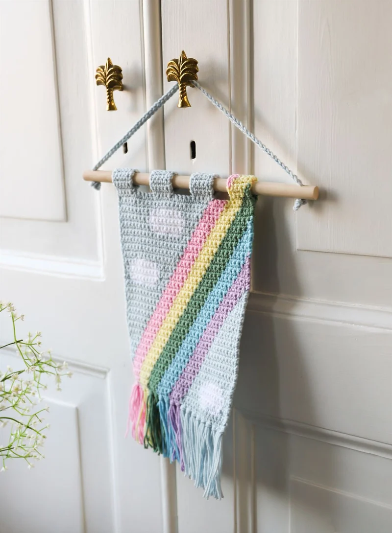 Häkelanleitung für einen Wandbehang „Frühling“