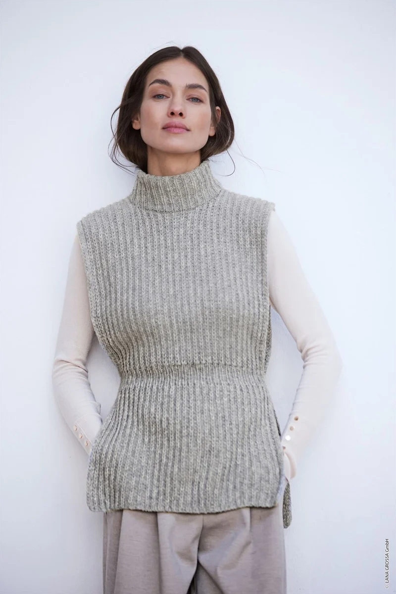 Strickanleitung für eine coole Merino-Wickeljacke (digital)