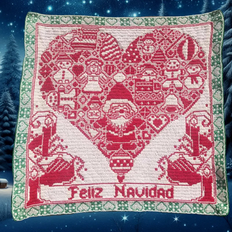Christmas Heart – AdO Häkelgarnpaket „Interlocking“