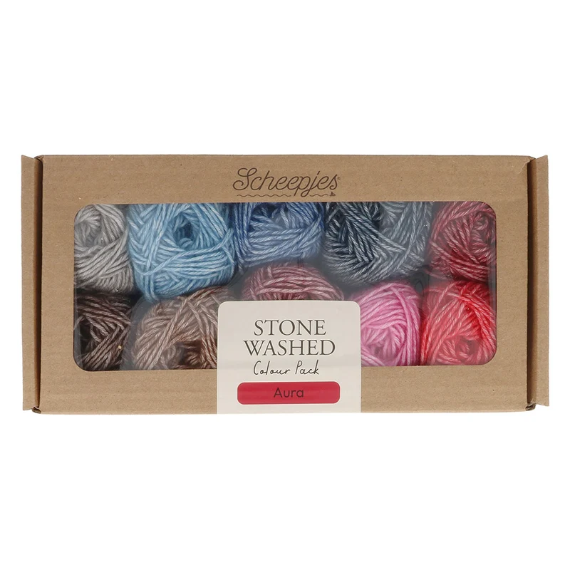 Scheepjes Stone Washed Colour Pack Aura
