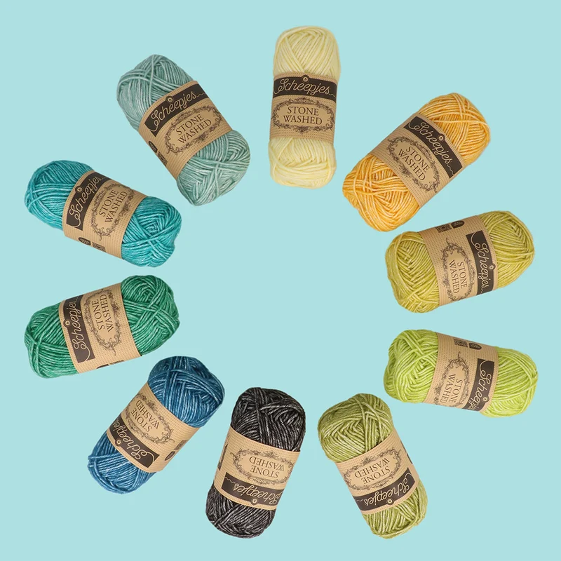 Scheepjes Stone Washed Colour Pack Grounding