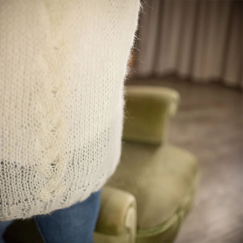 Kurze, ärmellose, elegante Jacke – Strickpaket
