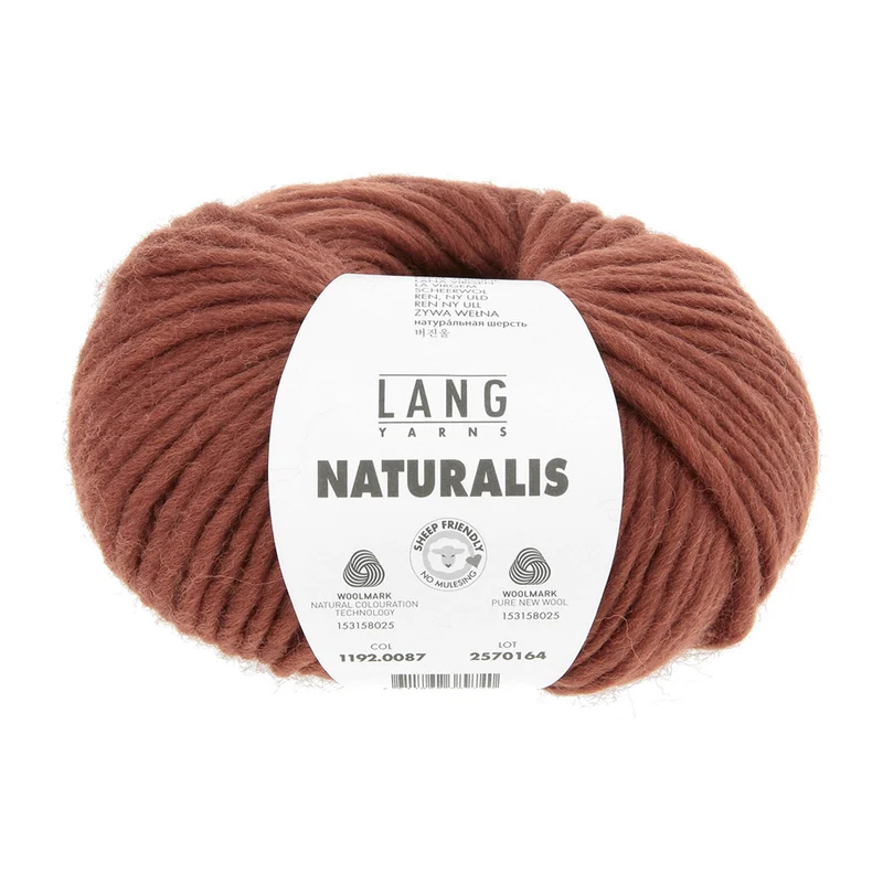 Lang Yarns Naturalis 0087 Ziegelrot