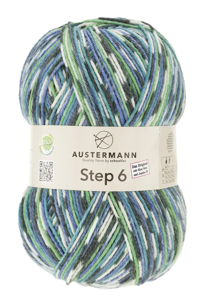 Step 6 Color EXP | 6-fach Sockenwolle | Farbe: 789 - ELECTRIC BLUE