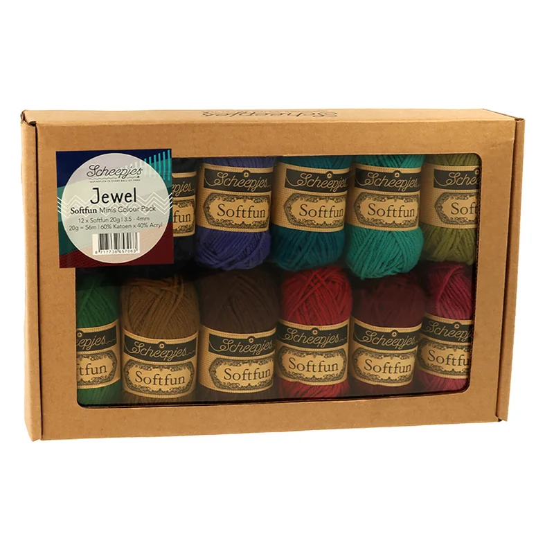 Scheepjes Softfun Farbpaket Jewel 12 x 20 g