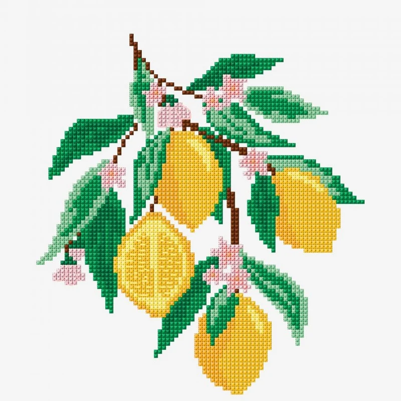 Stickanleitung „Zitronen“ (digital)