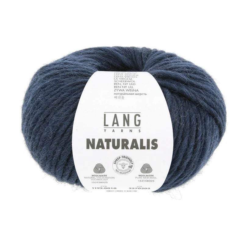 Lang Yarns Naturalis 0010 Stahlblau