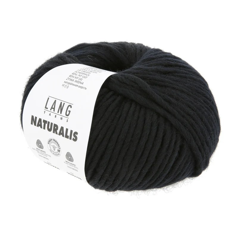 Lang Yarns Naturalis 0004 Schwarz