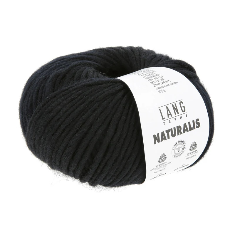 Lang Yarns Naturalis 0004 Schwarz