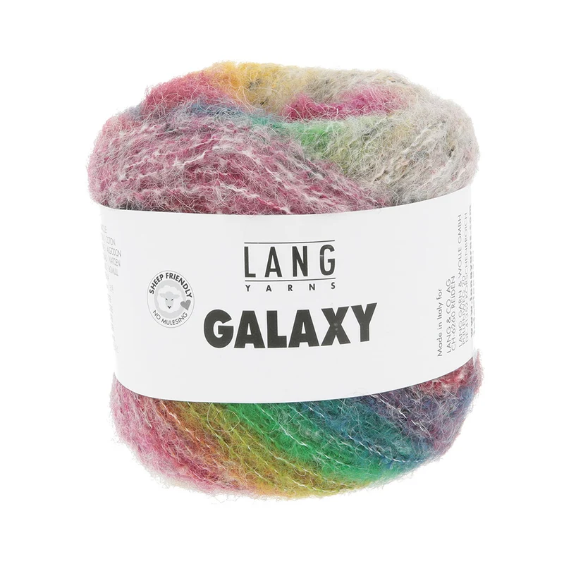 Lang Yarns Galaxy 0005 Rosa/Orange/Grün