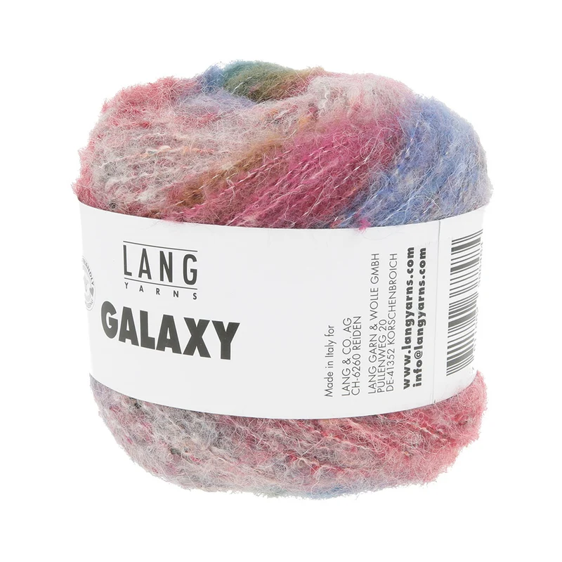 Lang Yarns Galaxy 0003 Blau/Rot/Rosa