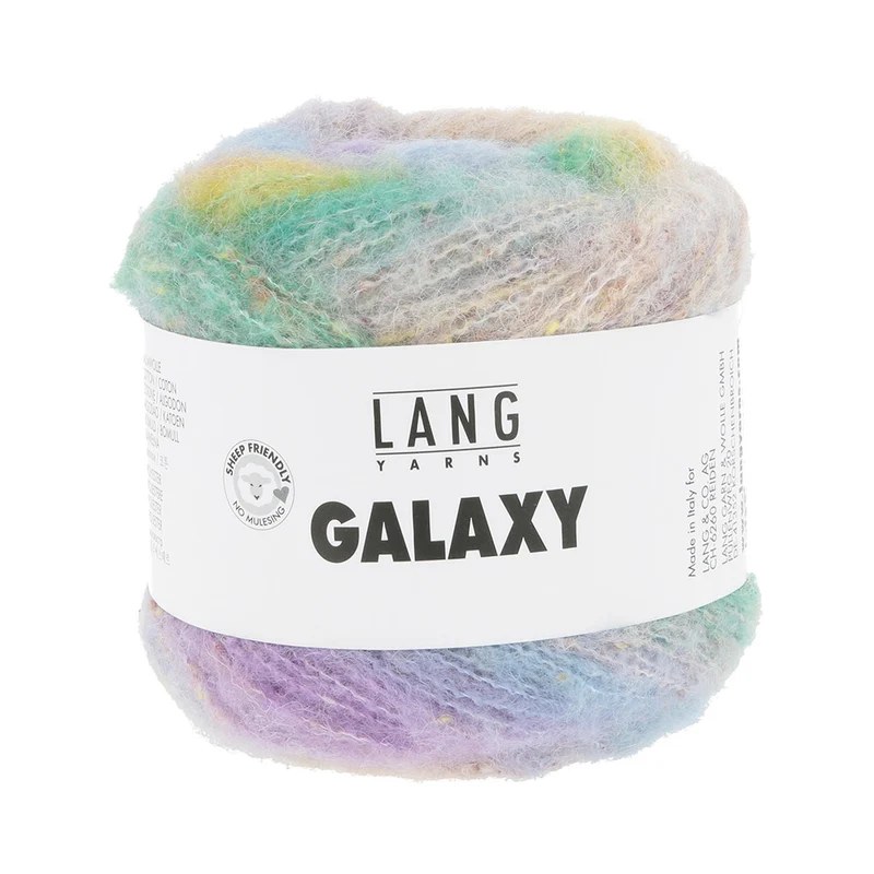 Lang Yarns Galaxy 0002 Hellblau/Flieder/Grün