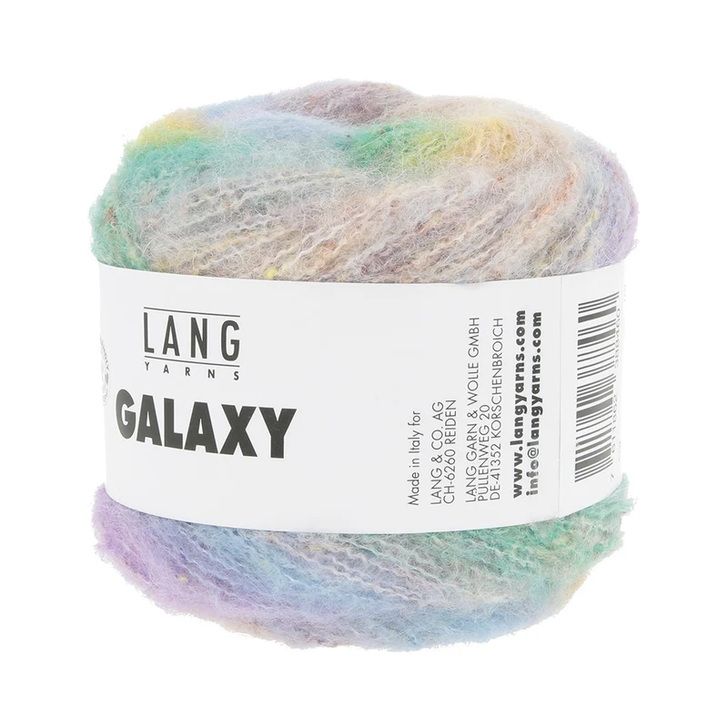Lang Yarns Galaxy 0002 Hellblau/Flieder/Grün