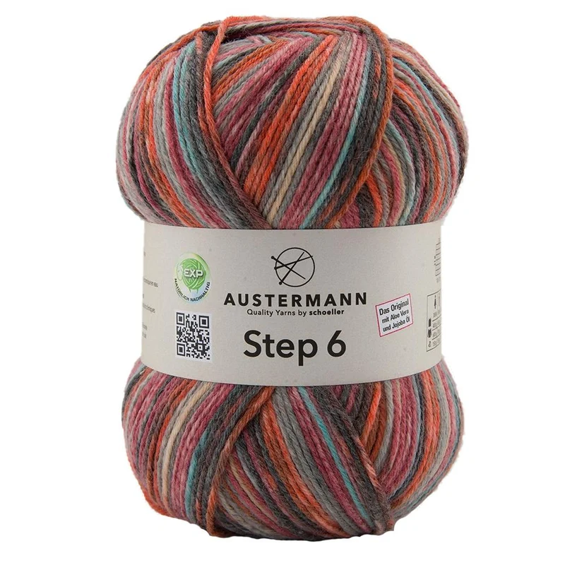 Step 6 Color EXP | 6-fach Sockenwolle | Farbe: 720 - BURGUND