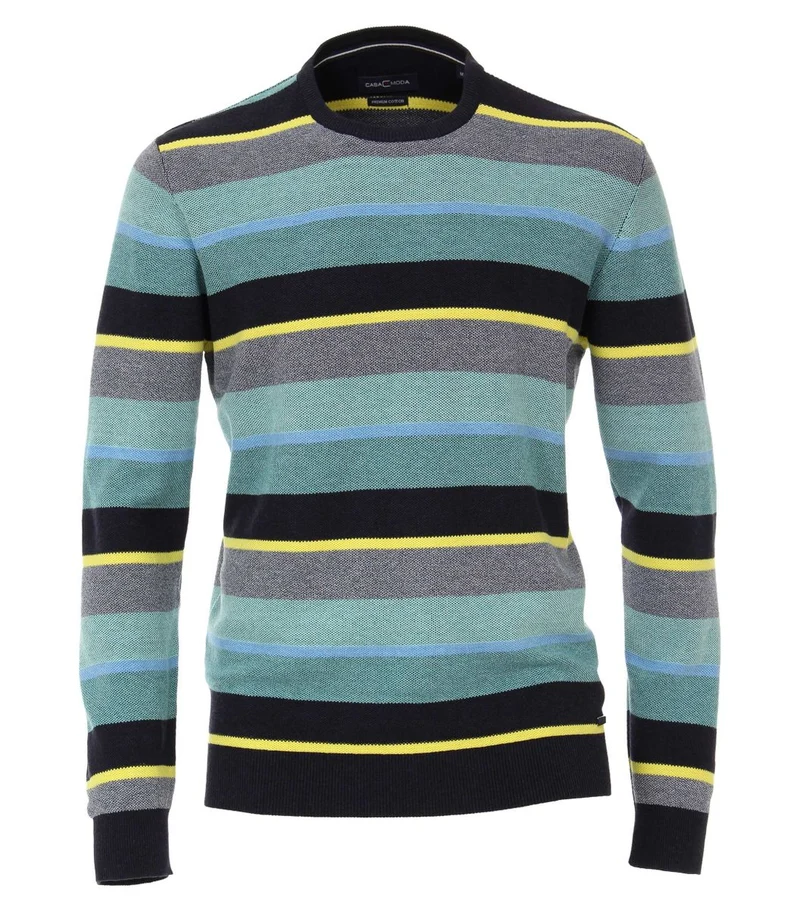 Pullover mit Rundhalsausschnitt gemustert
