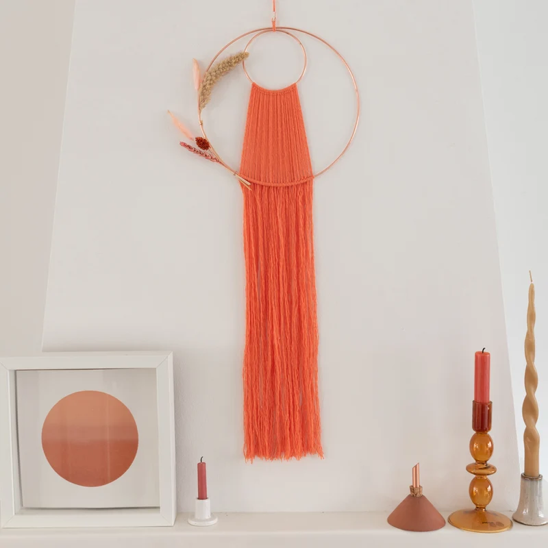 Makramee-Anleitung „Yarn and Colors“ – Wandbehang „Waterfall“
