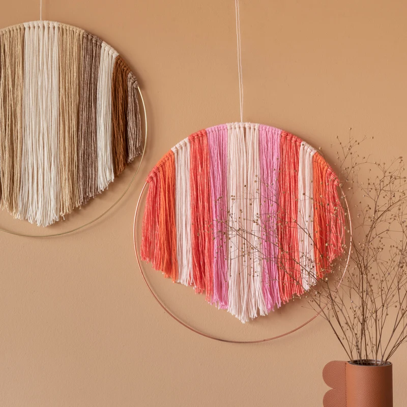 Anleitung „Yarn and Colors Rainbow in a Hoop“ – Wandbehang (digital)