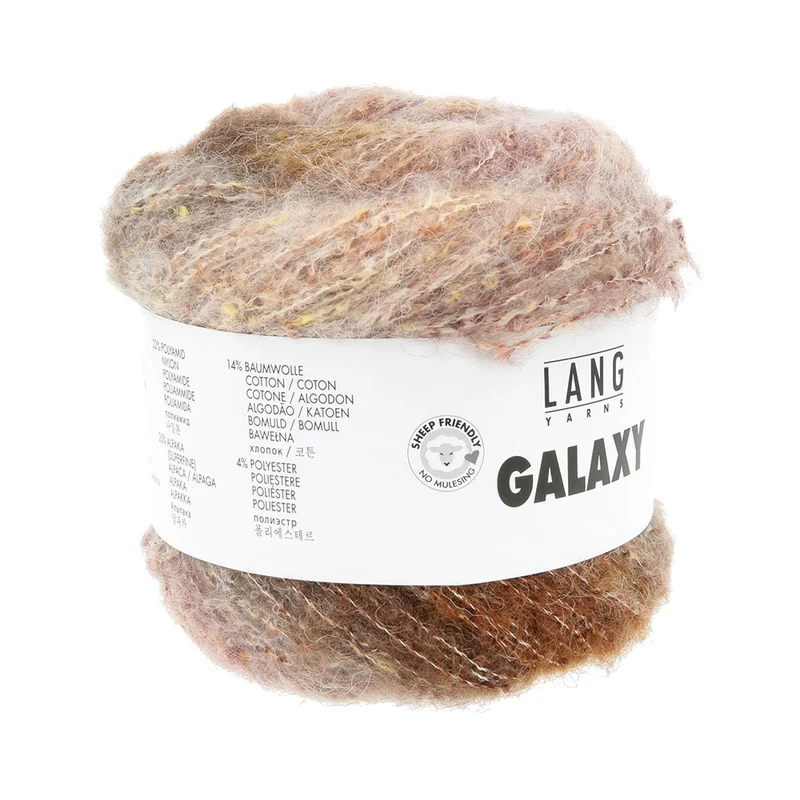 Lang Yarns Galaxy 0001 Braun/Beige/Oliv