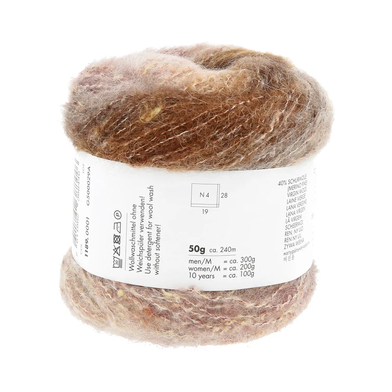 Lang Yarns Galaxy 0001 Braun/Beige/Oliv