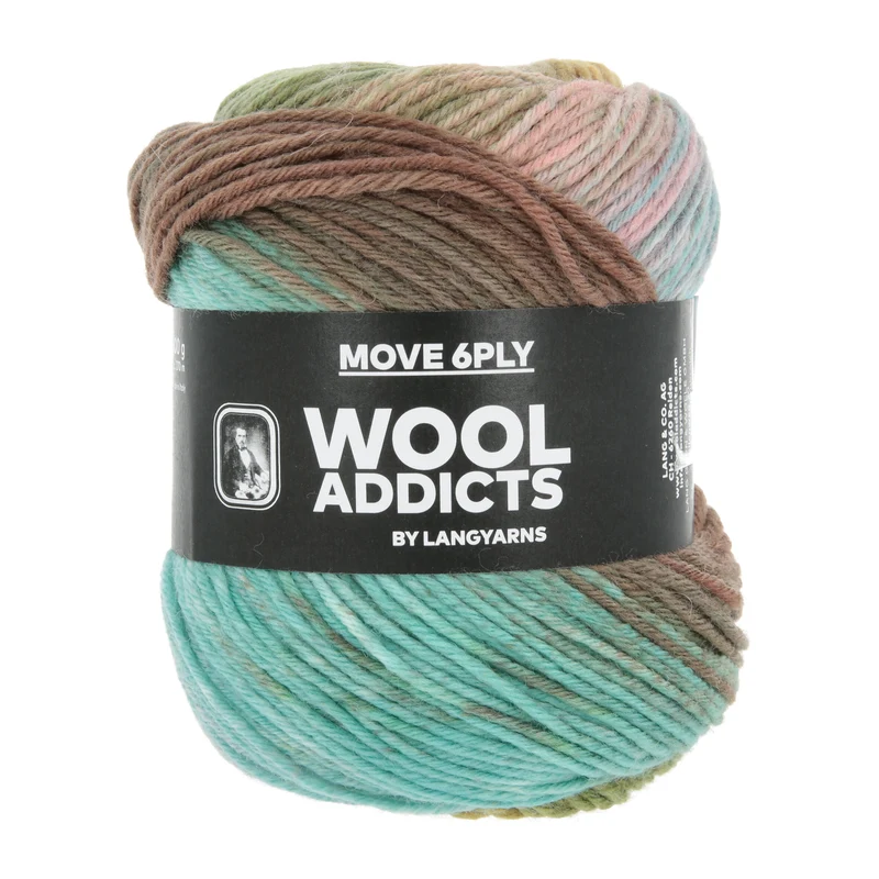Lang Yarns Move 6-fach/6-Ply 0013 Blau/Grün/Orange/Flieder