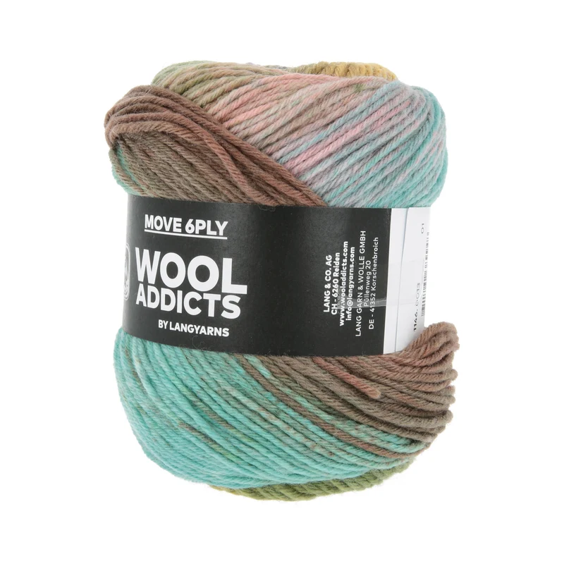 Lang Yarns Move 6-fach/6-Ply 0013 Blau/Grün/Orange/Flieder