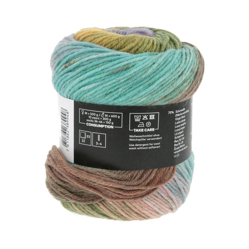 Lang Yarns Move 6-fach/6-Ply 0013 Blau/Grün/Orange/Flieder