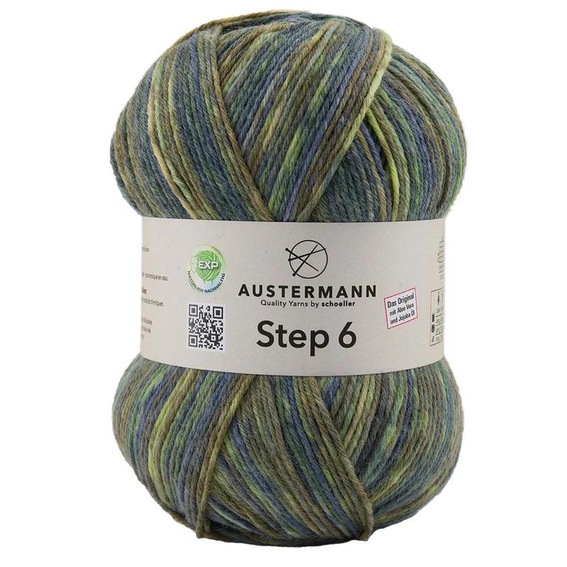 Step 6 Color EXP | 6-fach Sockenwolle | Farbe: 614 - KROKODIL