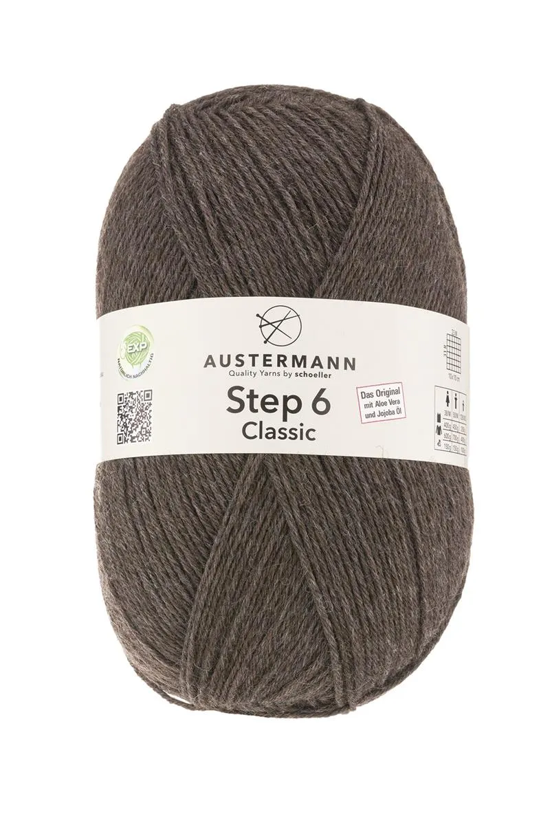 Step 6 Classic EXP | 6-fach Sockenwolle | Farbe: 6036 - MOCCA-MELIERT