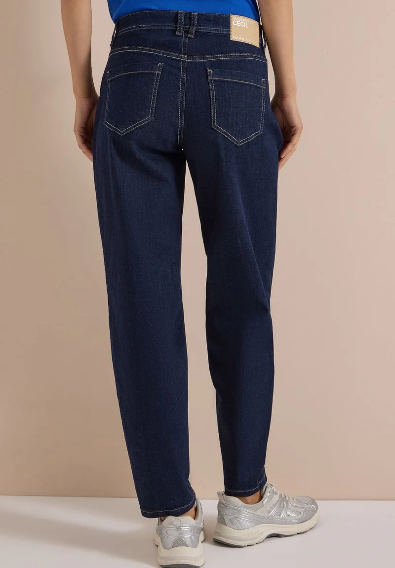 High Waist Barrel Leg Jeans im Loose Fit