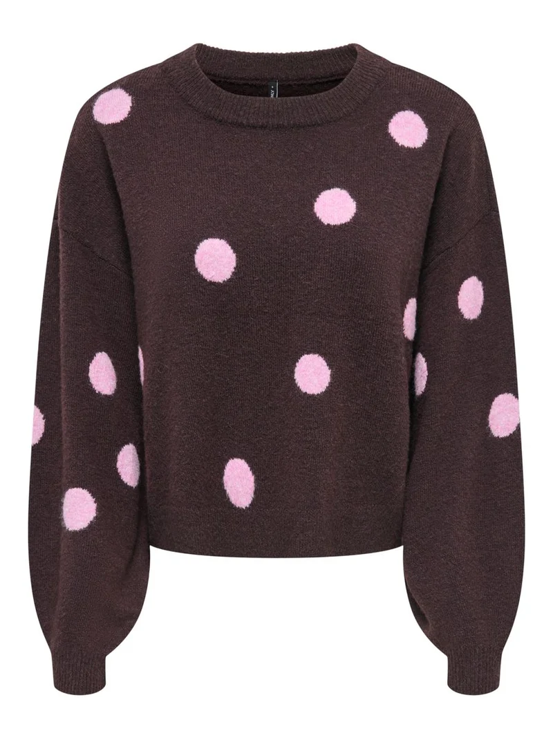 ONLRICA LS DETAIL O-NECK CC KNT