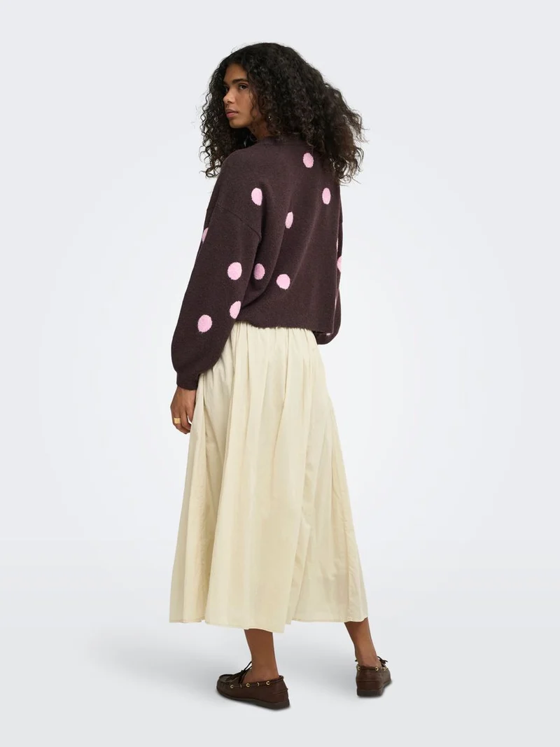 ONLRICA LS DETAIL O-NECK CC KNT