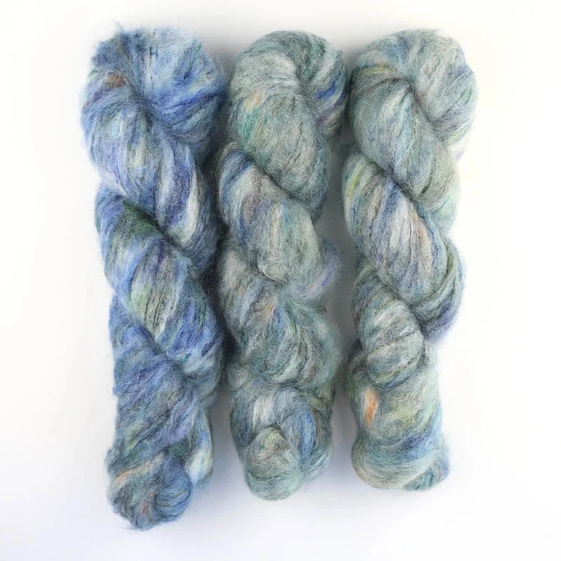 Fluffy Mohair Farbverlauf handgefärbt