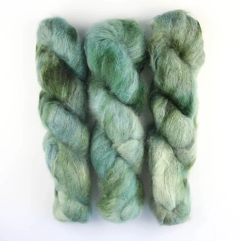 Fluffy Mohair Farbverlauf handgefärbt