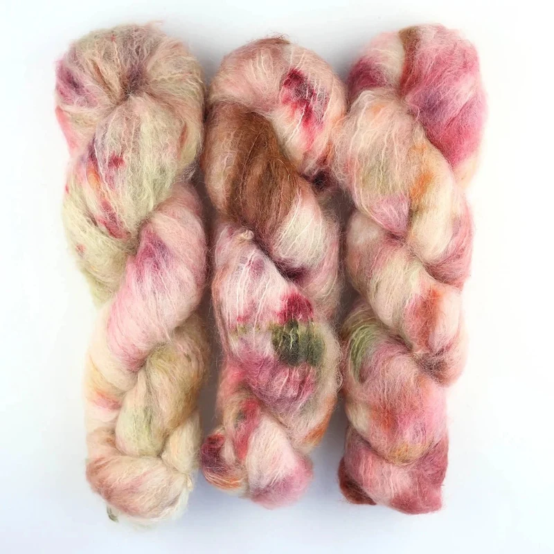Fluffy Mohair Farbverlauf handgefärbt