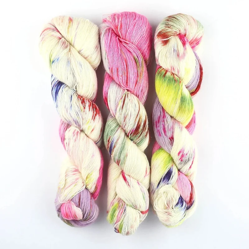 Merino SINGLE LACE Farbverlauf handgefärbt