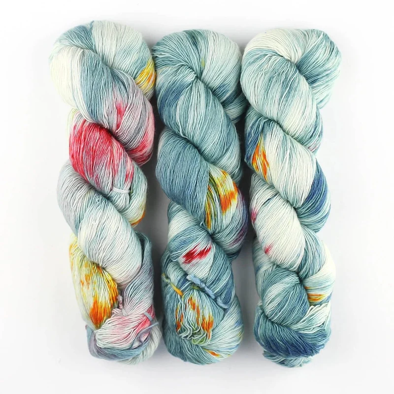 Merino SINGLE LACE Farbverlauf handgefärbt