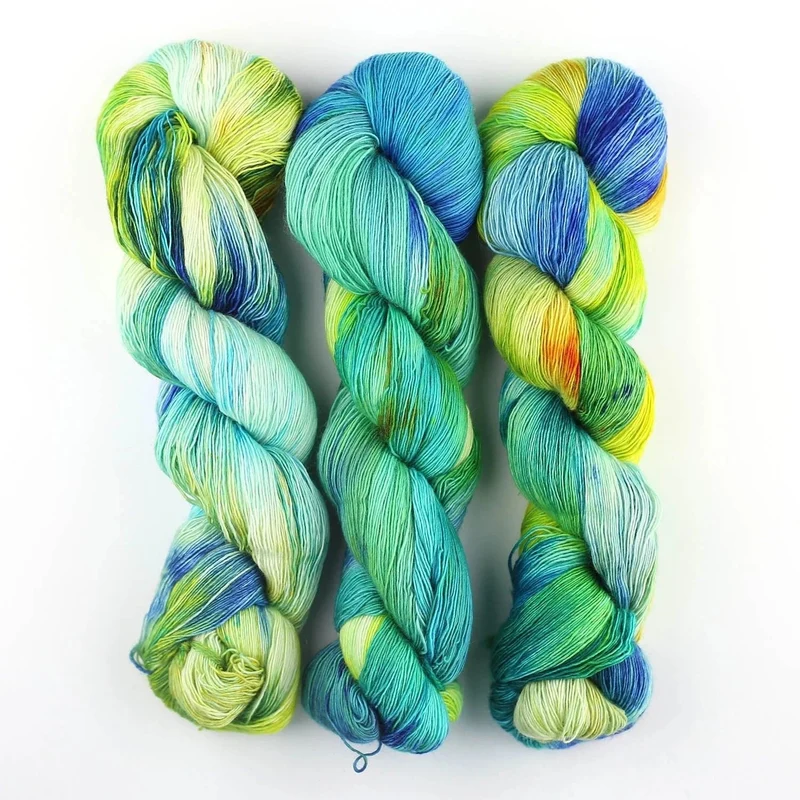 Merino SINGLE LACE Farbverlauf handgefärbt